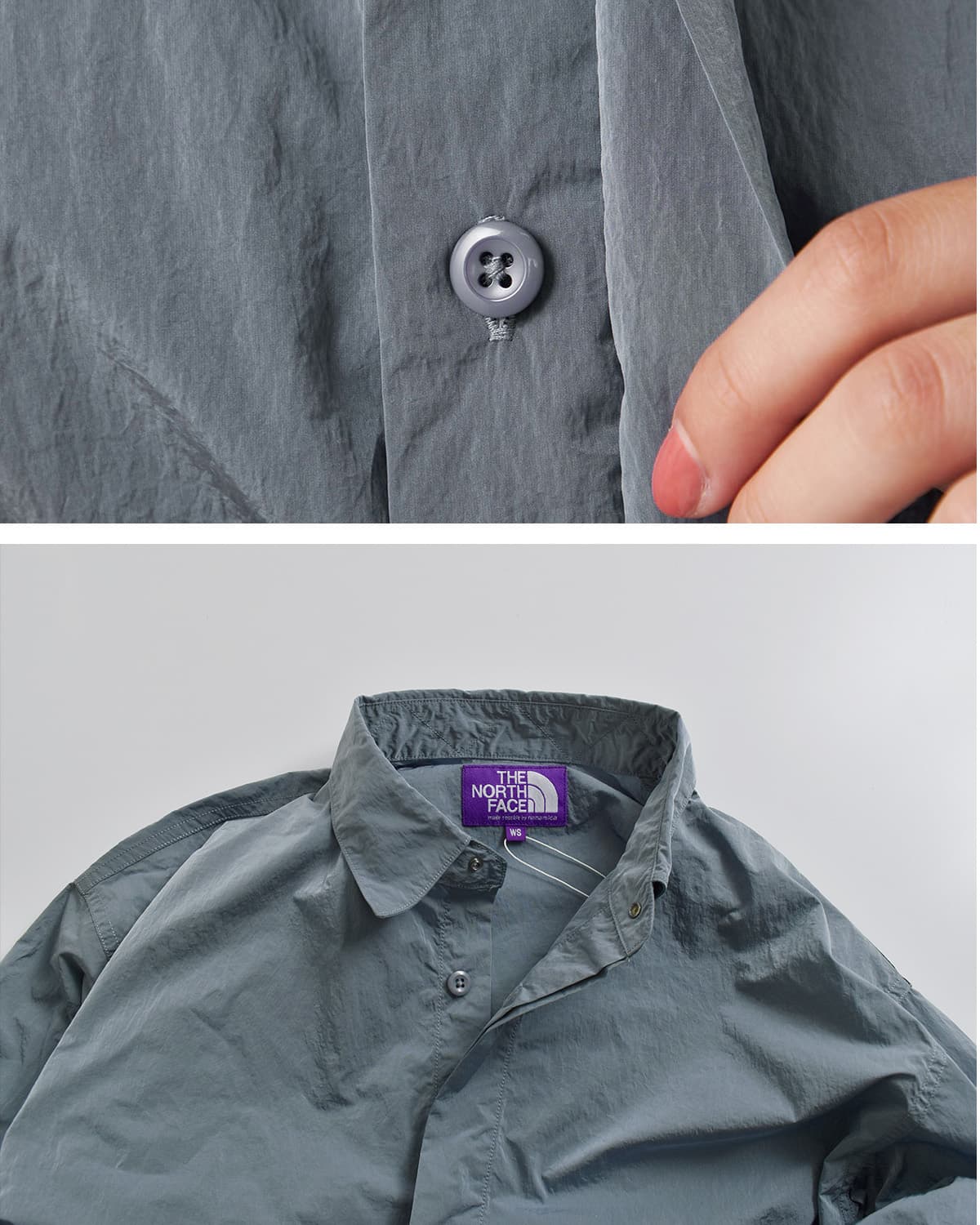 THE NORTH FACE PURPLE LABELナイロンタフタ フィールド クロップド シャツジャケット Nylon Taffeta Field Cropped Shirt Jacket n26sa036