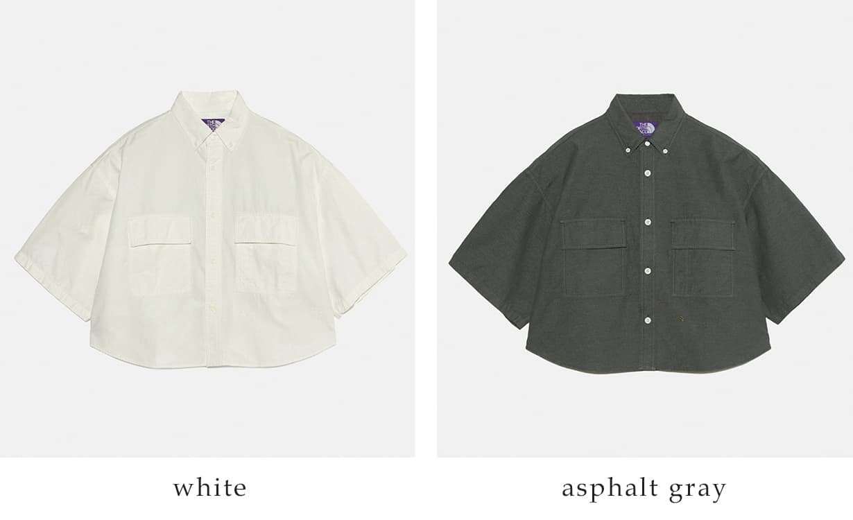 THE NORTH FACE PURPLE LABELボタンダウン フィールド 半袖クロップド シャツ Button Down Field S/S Cropped Shirt n26sg067