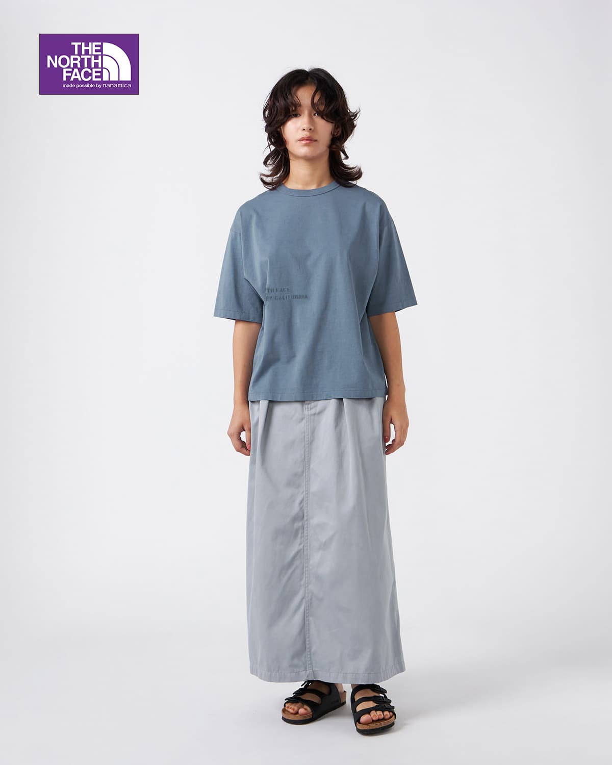 THE NORTH FACE PURPLE LABELオーガニックコットン レタード フィールド Tシャツ Garment Dyed Lettered Field Tee n26st041