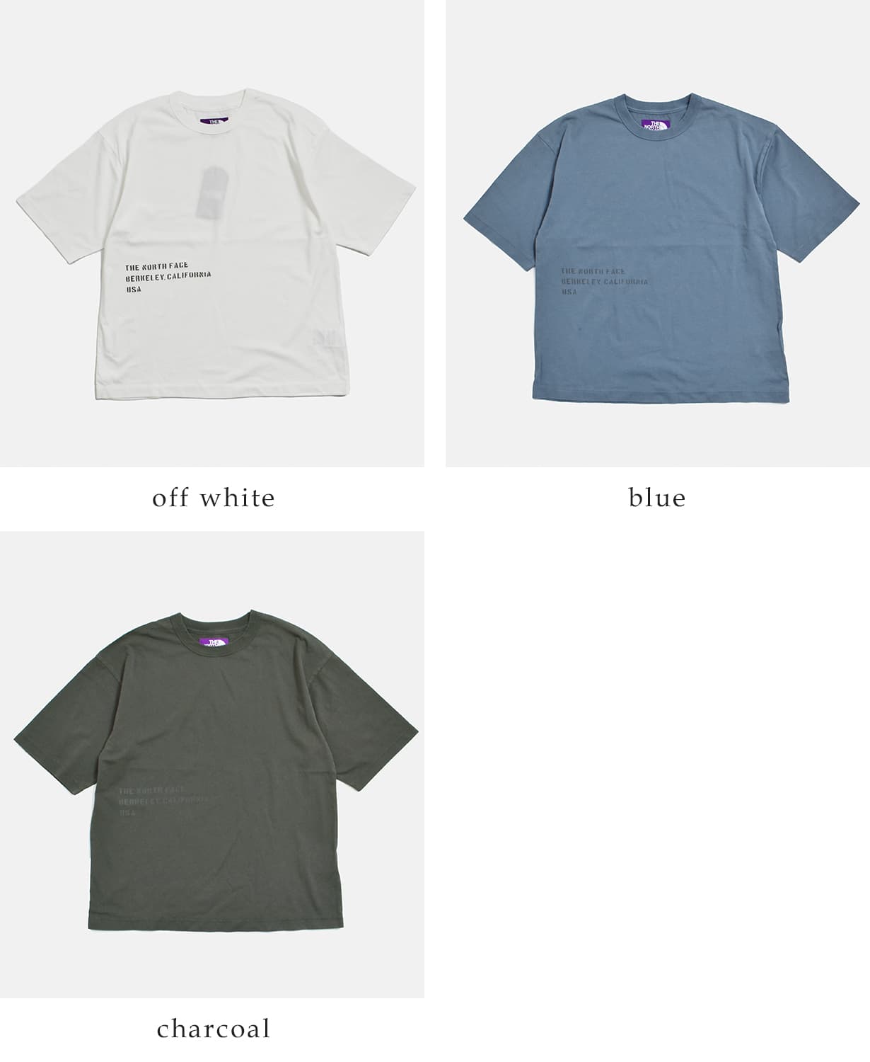 THE NORTH FACE PURPLE LABELオーガニックコットン レタード フィールド Tシャツ Garment Dyed Lettered Field Tee n26st041