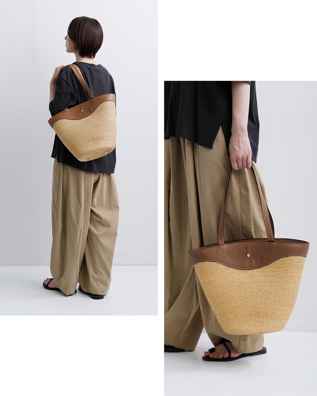 HELEN KAMINSKIラフィアブレード トートバッグ Nadee Raffia Braid Tote nadee-tote