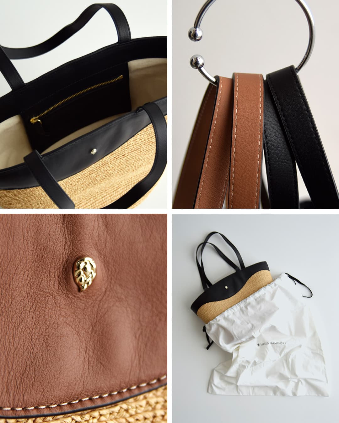 HELEN KAMINSKIラフィアブレード トートバッグ Nadee Raffia Braid Tote nadee-tote