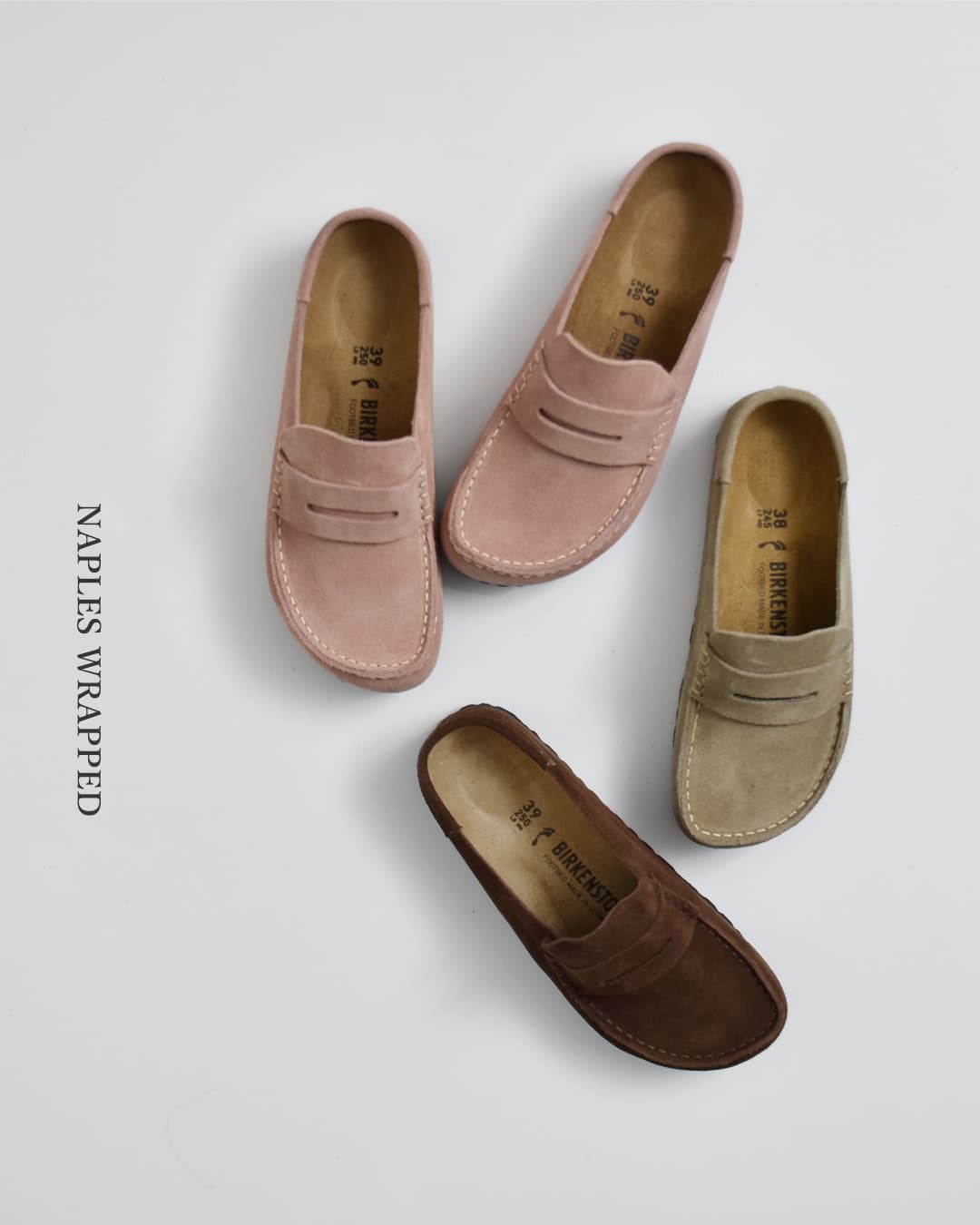 BIRKENSTOCK(ビルケンシュトック)ネープルズ ラップ スエードレザー ナロー クロッグサンダル NAPLES WRAPPED naples-wrapped