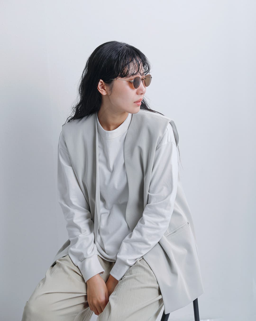 Ciqi(シキ)UVカット メタルフレームサングラス“Natalie” natalie-6000