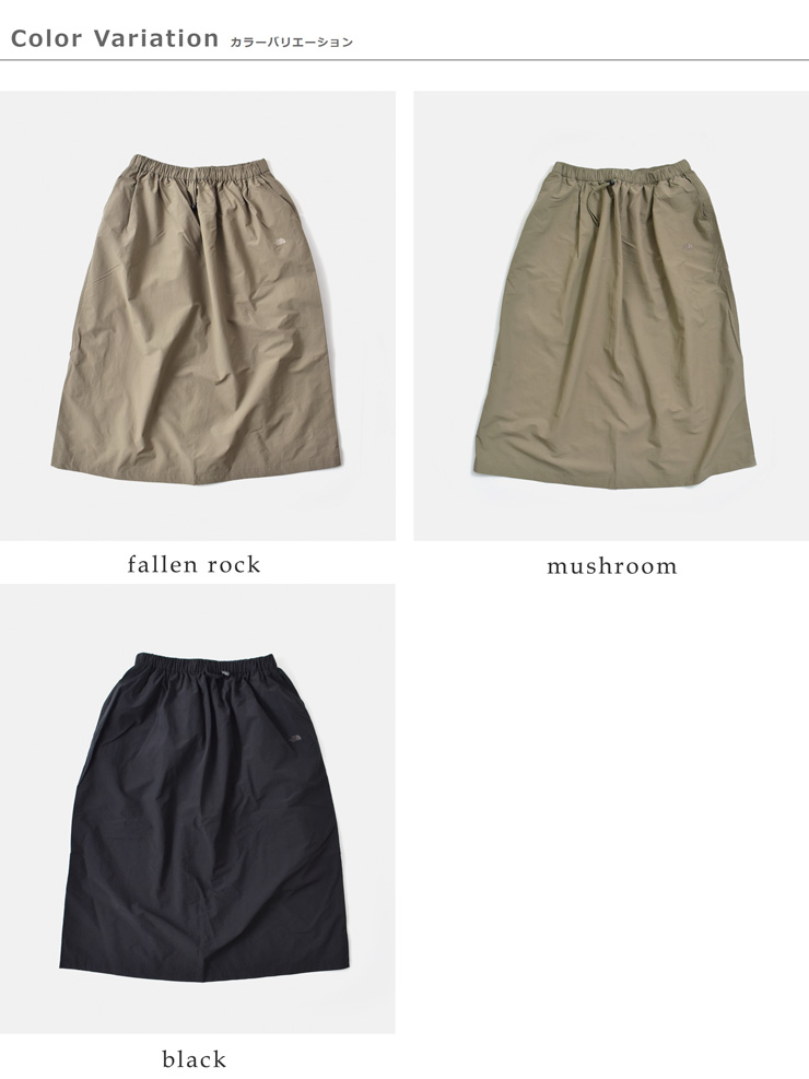 THE NORTH FACE(ノースフェイス)撥水ジャーニーズギャザースカート“JourneysGatherskirt”nbw32564