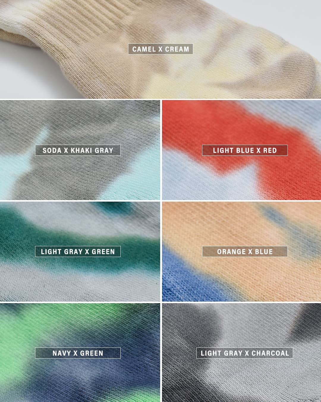 NODALタイダイ アンクル ソックス Tie Dye Socks nd22x001