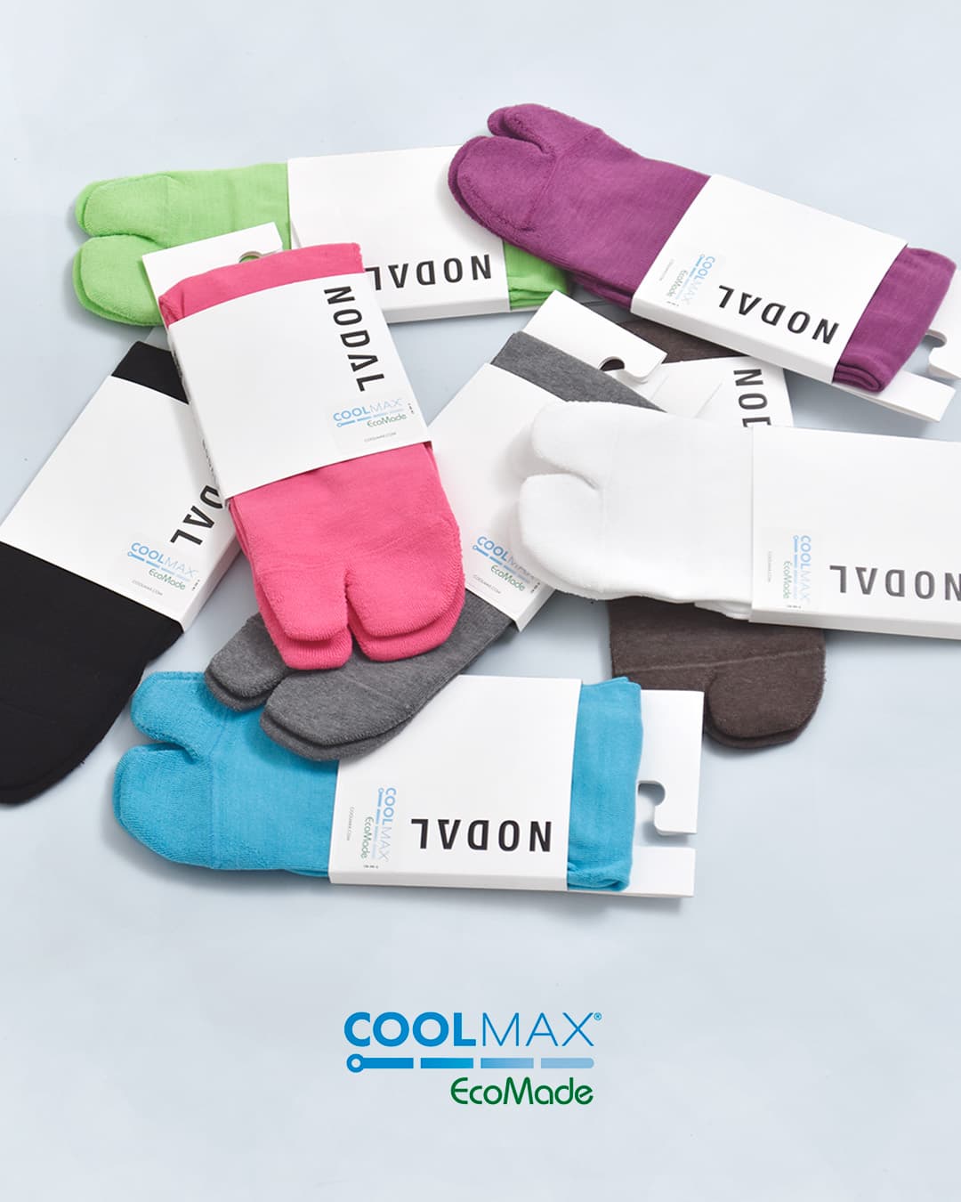 NODALクールマックス エコメイドファイバー ハイゲージパイル ソックス Cool Max Ecomadefiber Socks nd23x006