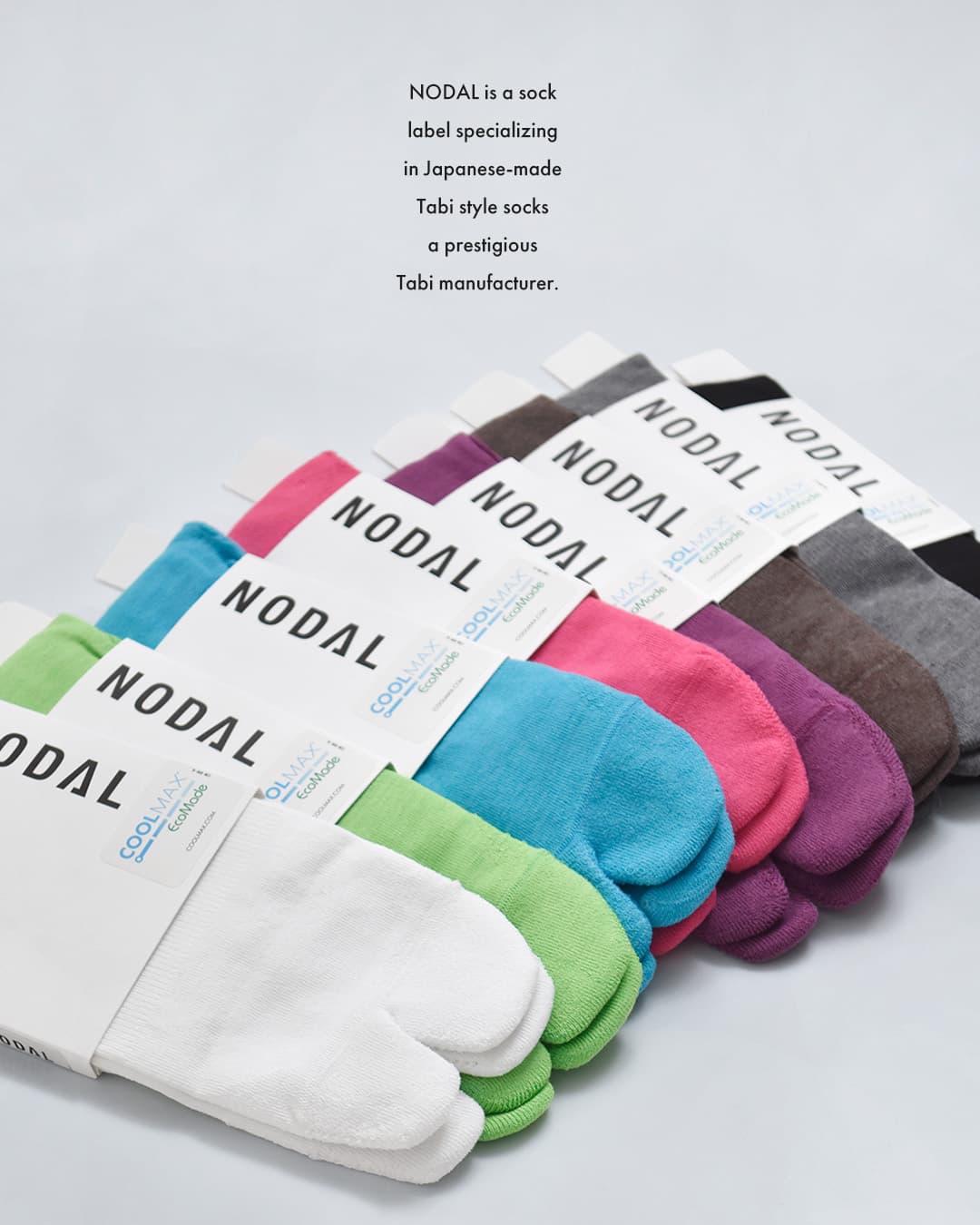 NODALクールマックス エコメイドファイバー ハイゲージパイル ソックス Cool Max Ecomadefiber Socks nd23x006