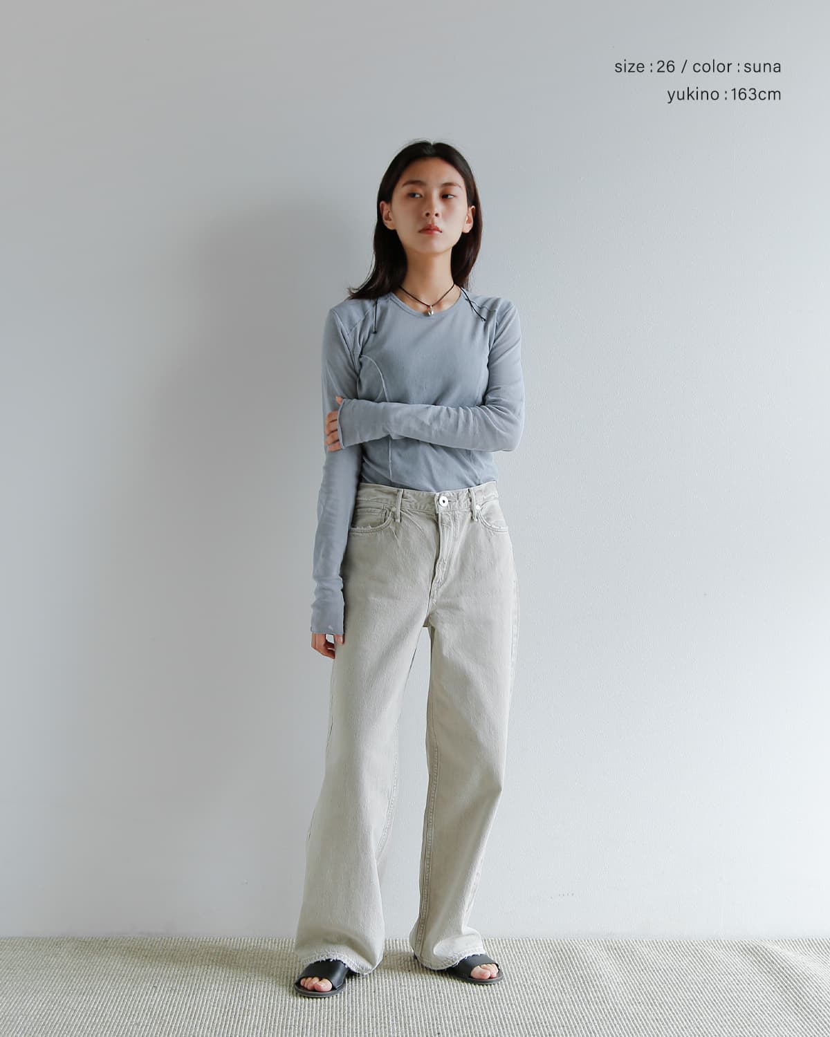 upper hights(アッパーハイツ)ミドルライズワイドストレートデニムパンツ  “THE NIECE MID-RISE” niece-midrise