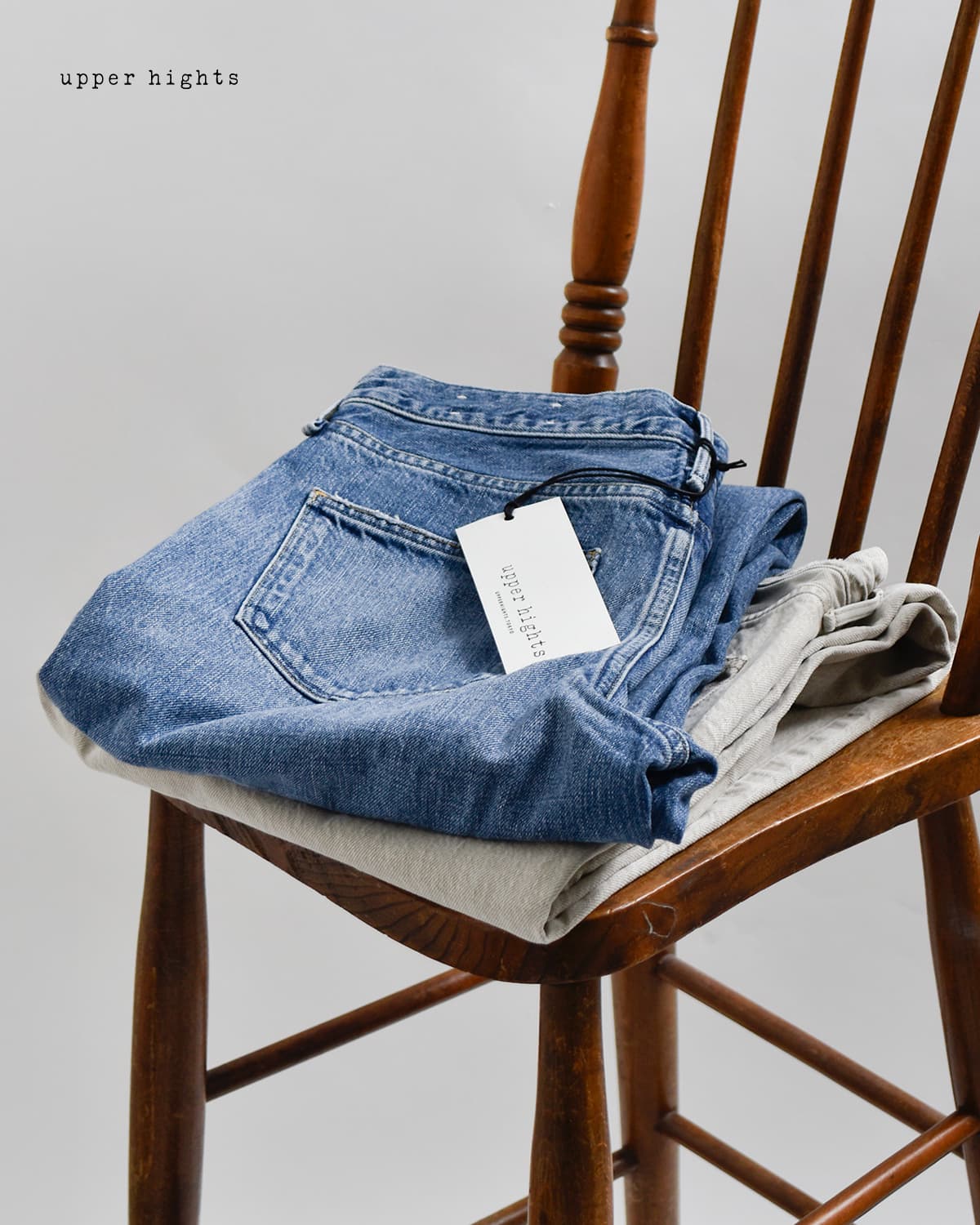 upper hights(アッパーハイツ)ミドルライズ ワイド ストレート デニム パンツ “THE NIECE MID-RISE”niece-midrise