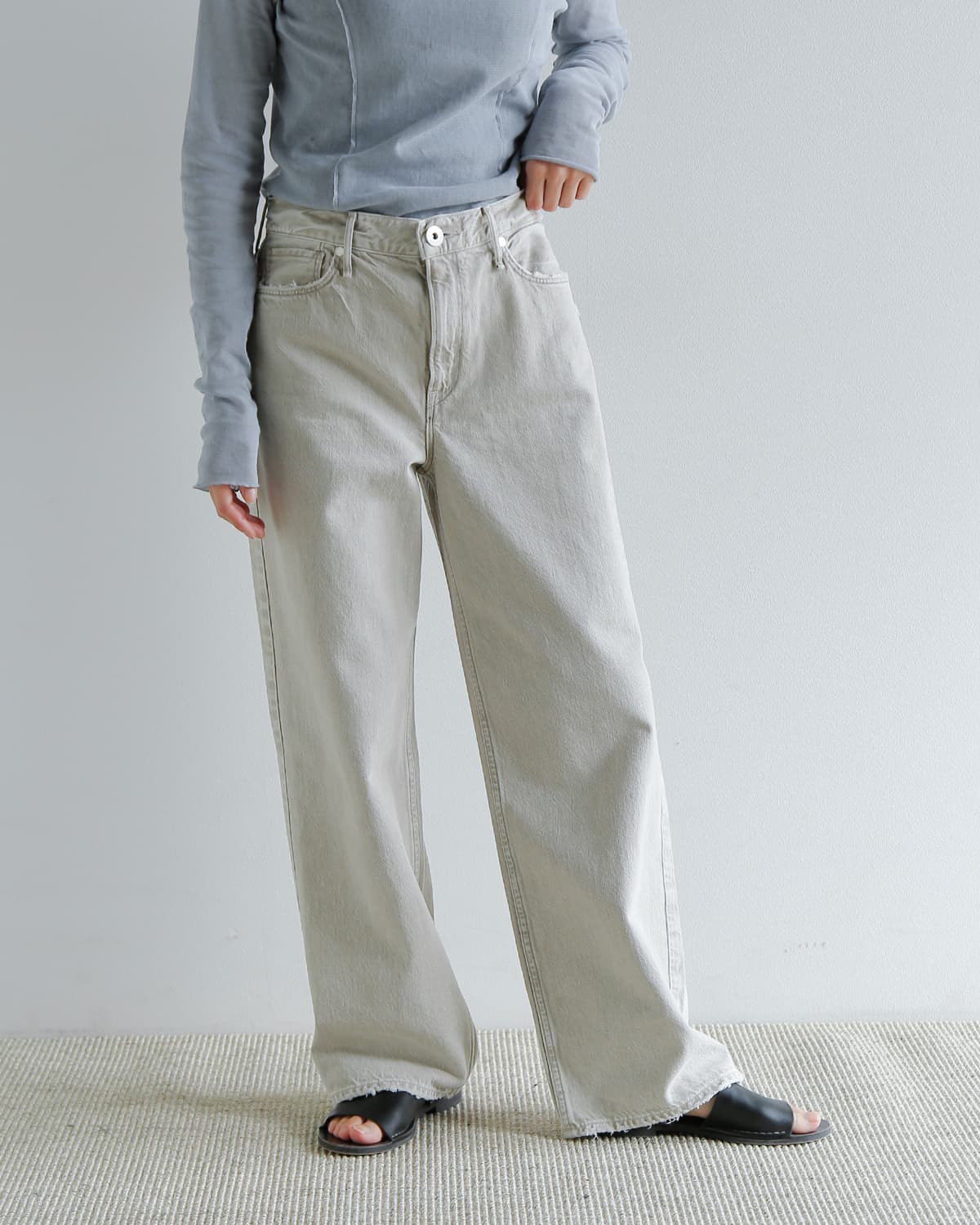 upper hights(アッパーハイツ)ミドルライズワイドストレートデニムパンツ  “THE NIECE MID-RISE” niece-midrise