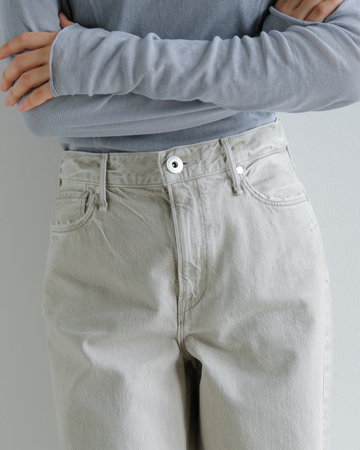 upper hights(アッパーハイツ)ミドルライズワイドストレートデニムパンツ  “THE NIECE MID-RISE” niece-midrise