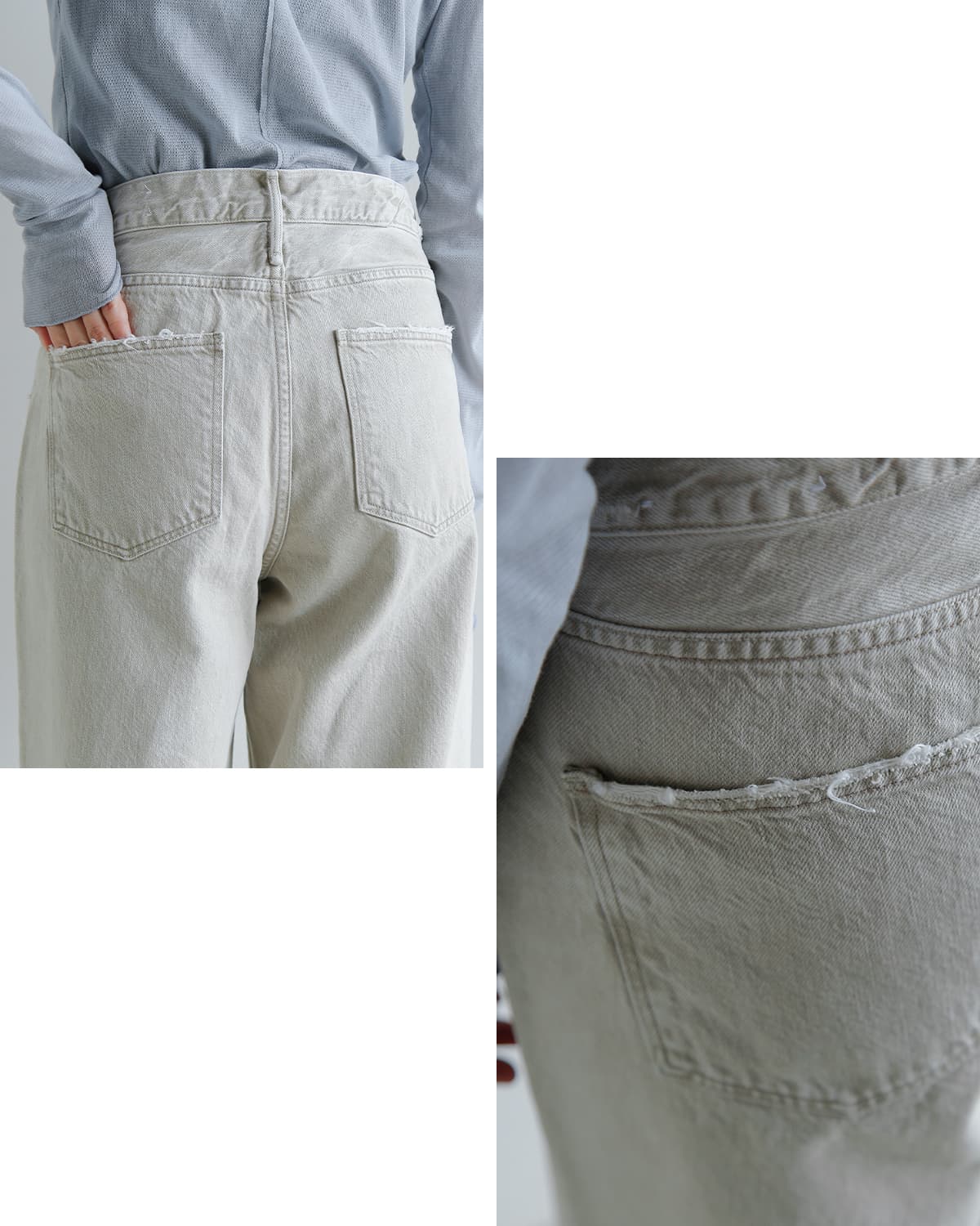 upper hights(アッパーハイツ)ミドルライズワイドストレートデニムパンツ  “THE NIECE MID-RISE” niece-midrise