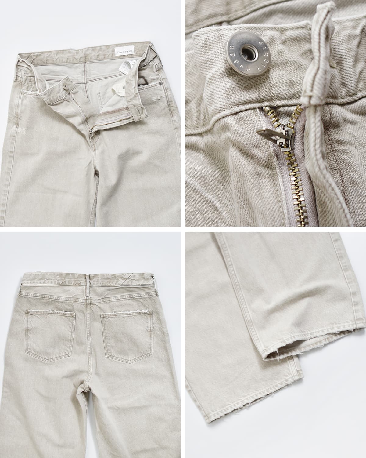 upper hights(アッパーハイツ)ミドルライズワイドストレートデニムパンツ  “THE NIECE MID-RISE” niece-midrise