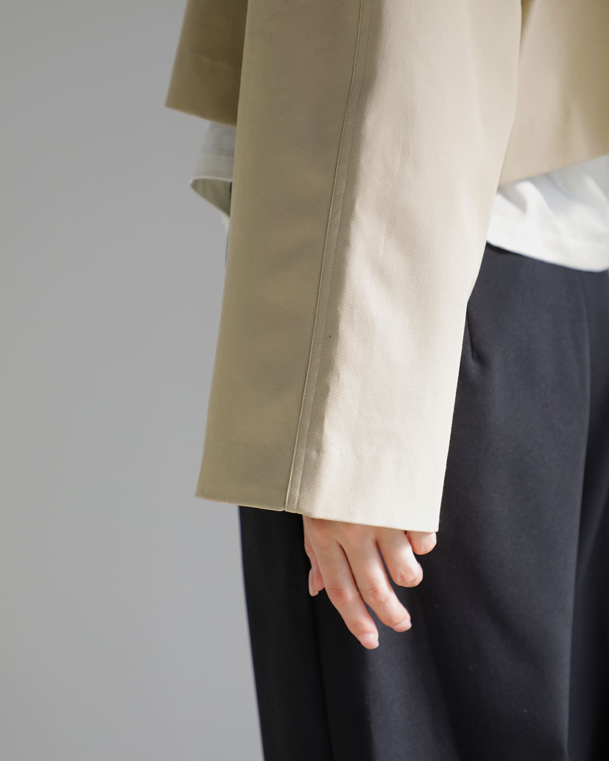 Nicolas Jenson(ニコラジェンソン)ハイツイストコットンショートジャケット “HIGH TWIST COTTON SHORT JACKET” nj10-21b-010