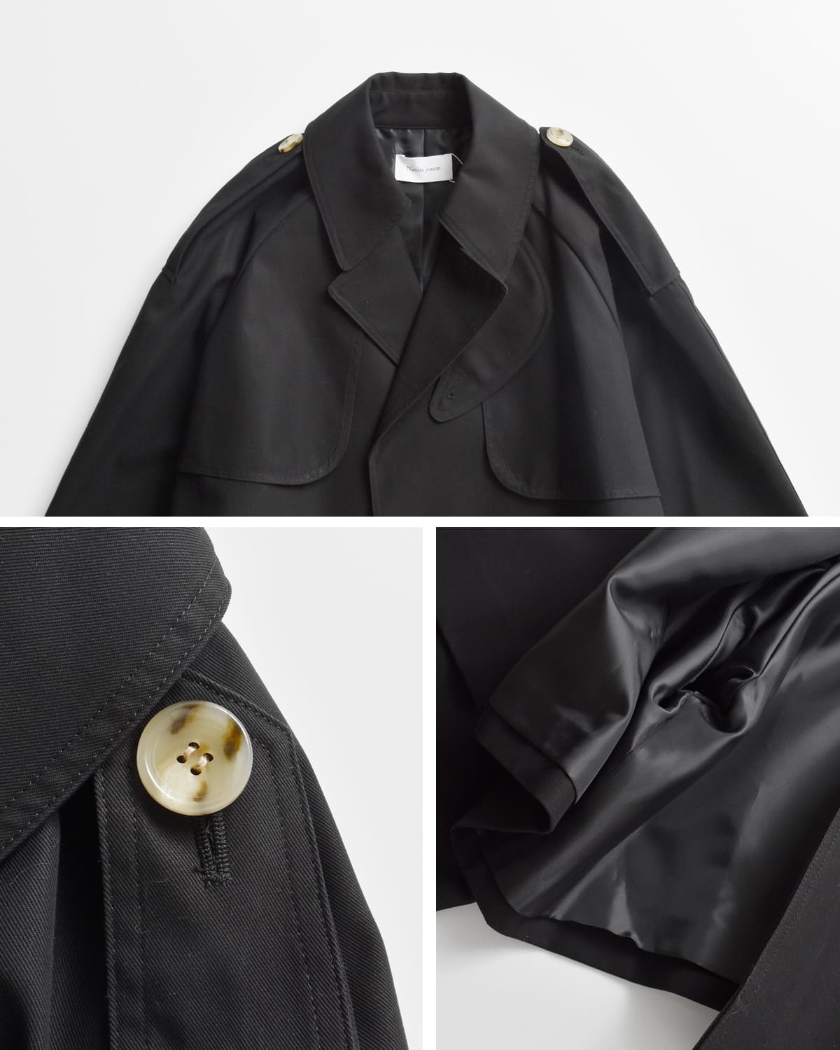 Nicolas Jenson(ニコラジェンソン)ハイツイストコットンショートジャケット “HIGH TWIST COTTON SHORT JACKET” nj10-21b-010