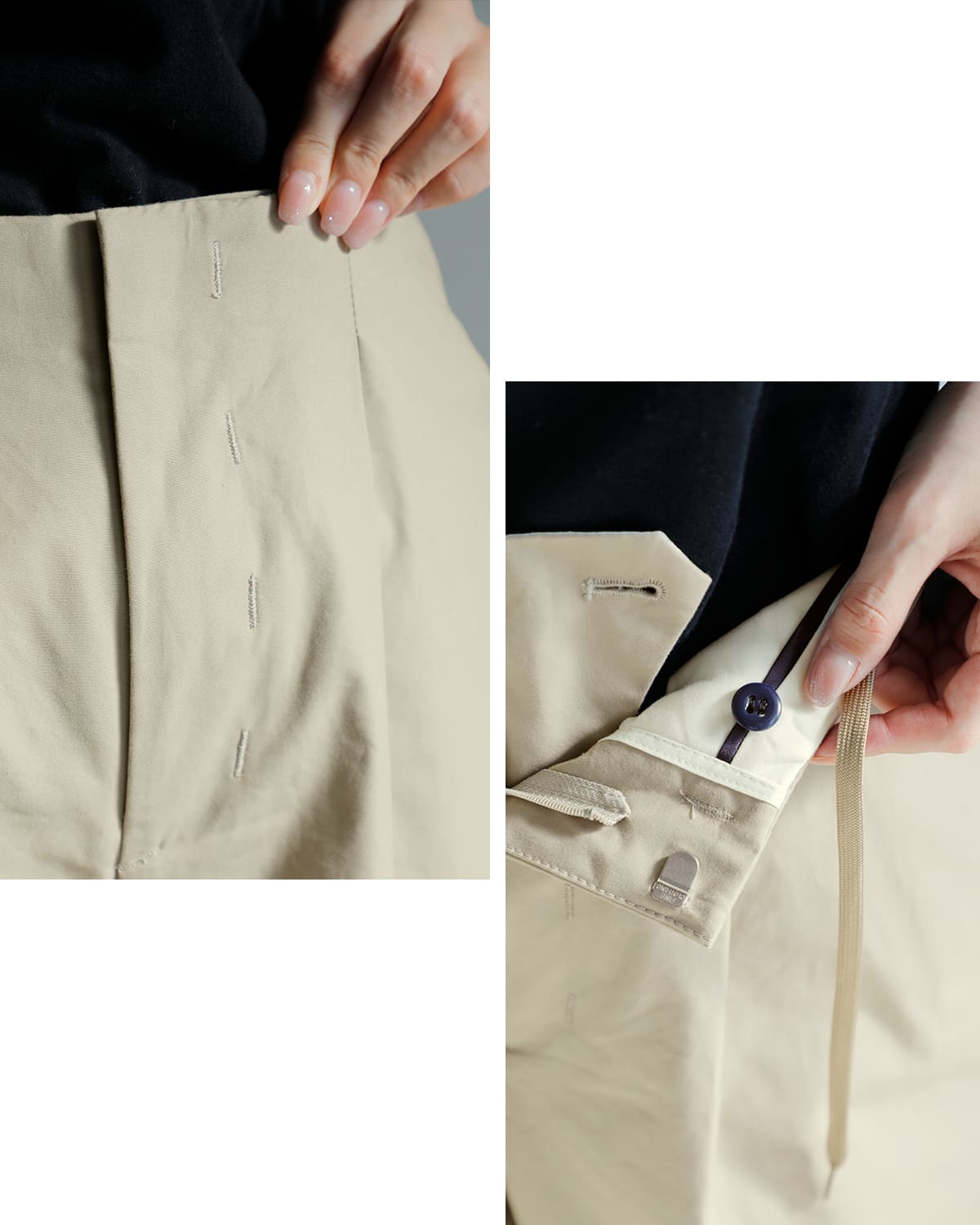 Nicolas Jenson(ニコラジェンソン)コットンチノクロストラウザーパンツ “60/3 THREE STRANDS CHINO TROUSER” nj30-25c-001