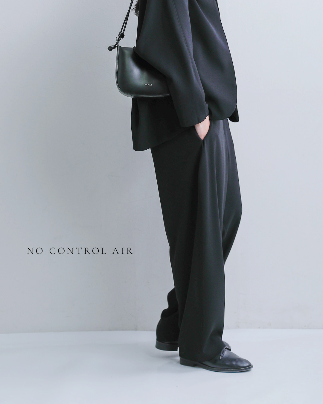 NO CONTROL AIR(ノーコントロールエアー)ライトクレープダブルクロス ワイドテーパード モモヤマパンツ nk-nc9843pf