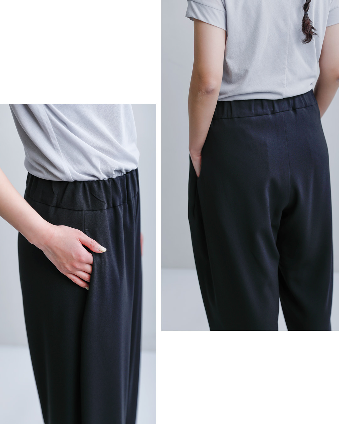 NO CONTROL AIR(ノーコントロールエアー)ライトクレープダブルクロス ワイドテーパード モモヤマパンツ nk-nc9843pf