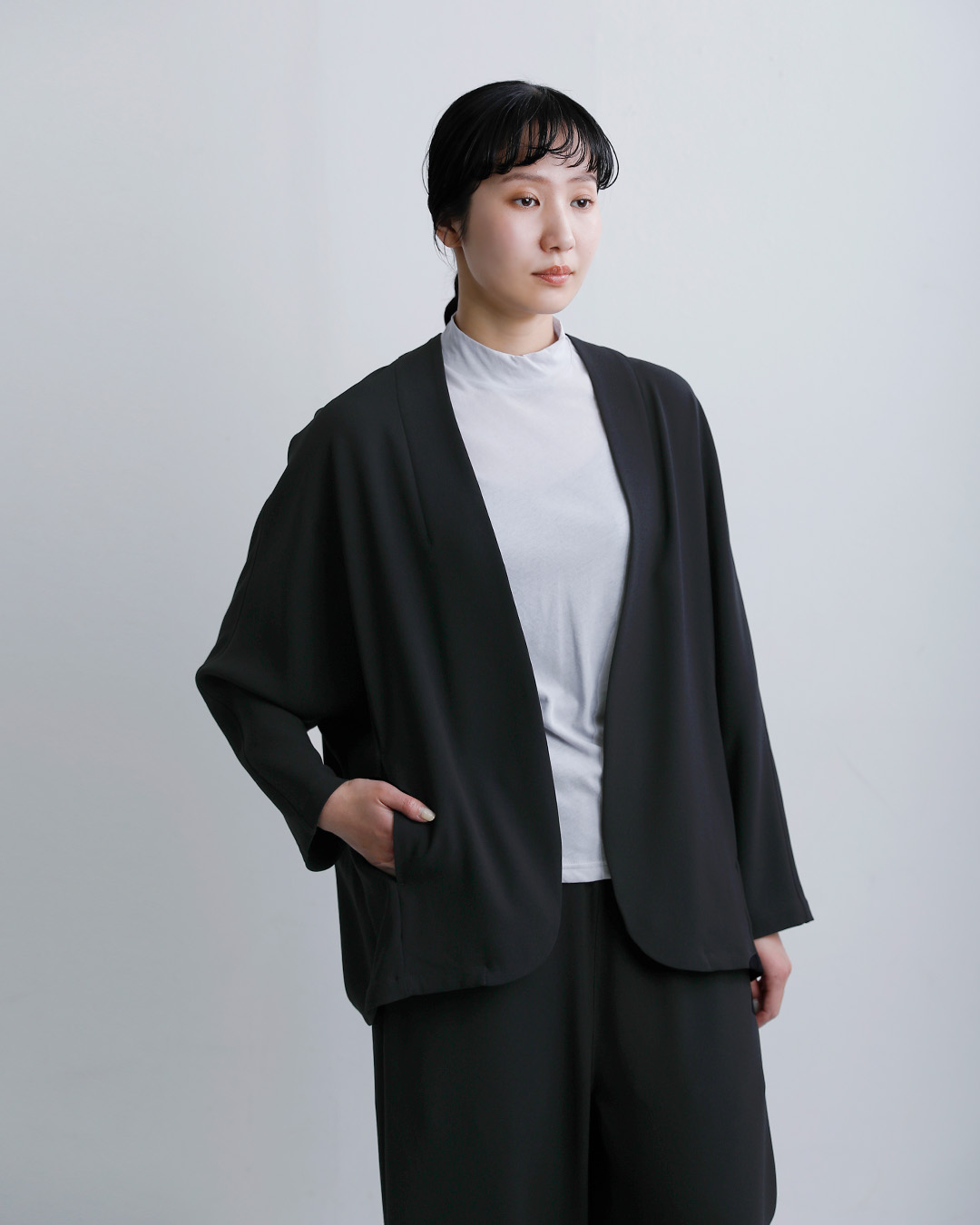 NO CONTROL AIR(ノーコントロールエアー)ライトクレープダブルクロス ドルマン ジャケット nk-nc9846jk