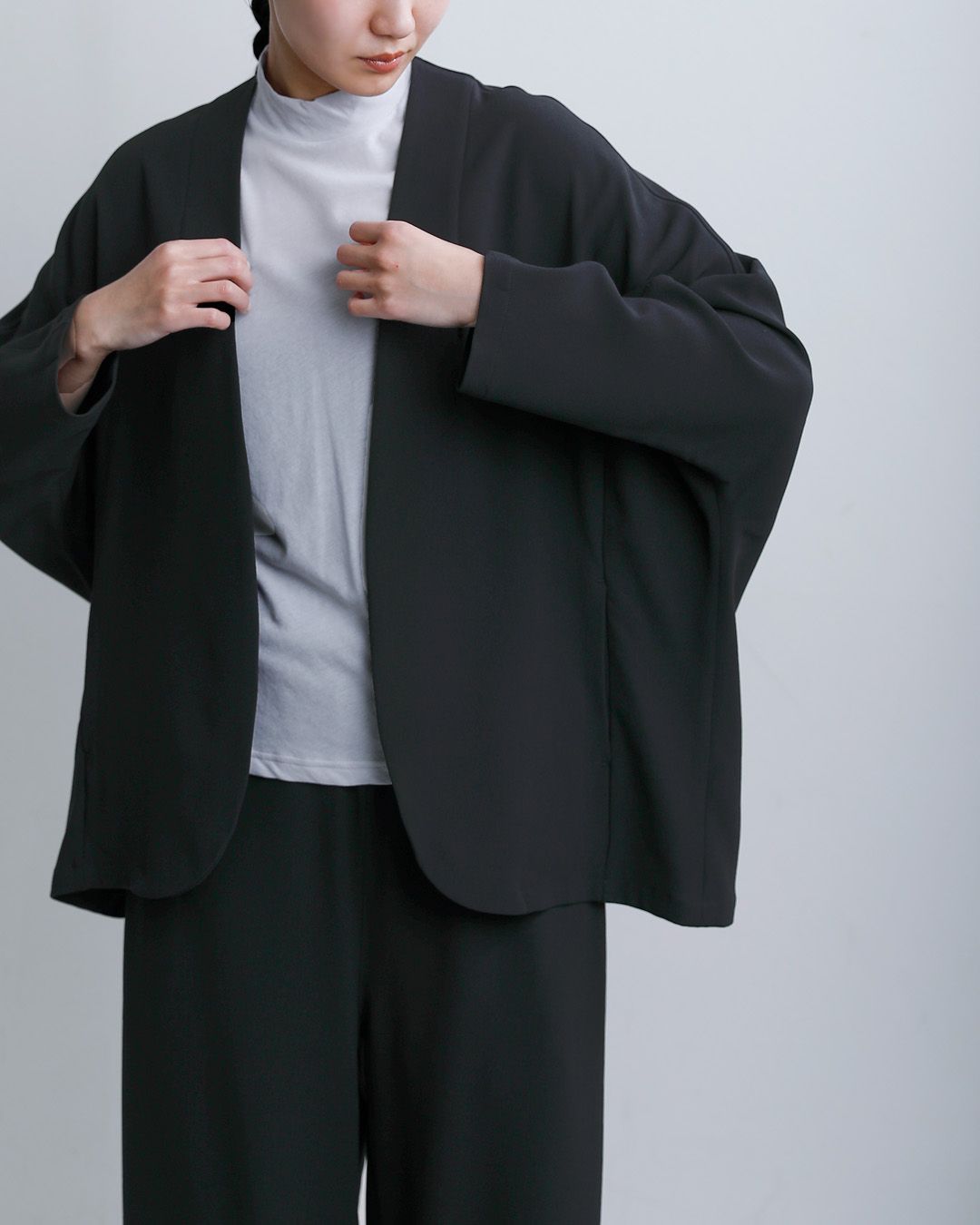 NO CONTROL AIR(ノーコントロールエアー)ライトクレープダブルクロス ドルマン ジャケット nk-nc9846jk