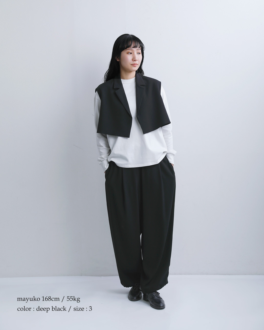 NO CONTROL AIR(ノーコントロールエアー)ライトクレープダブルクロス テーラードベスト nk-nc9849vt