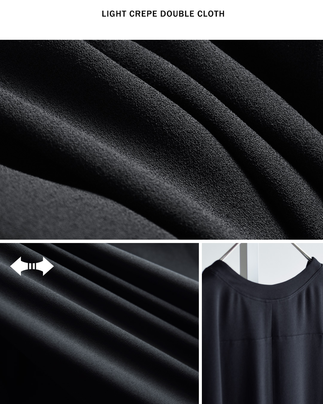 NO CONTROL AIR(ノーコントロールエアー)ライトクレープダブルクロス サイドタック ロングワンピース nk-nc9851op