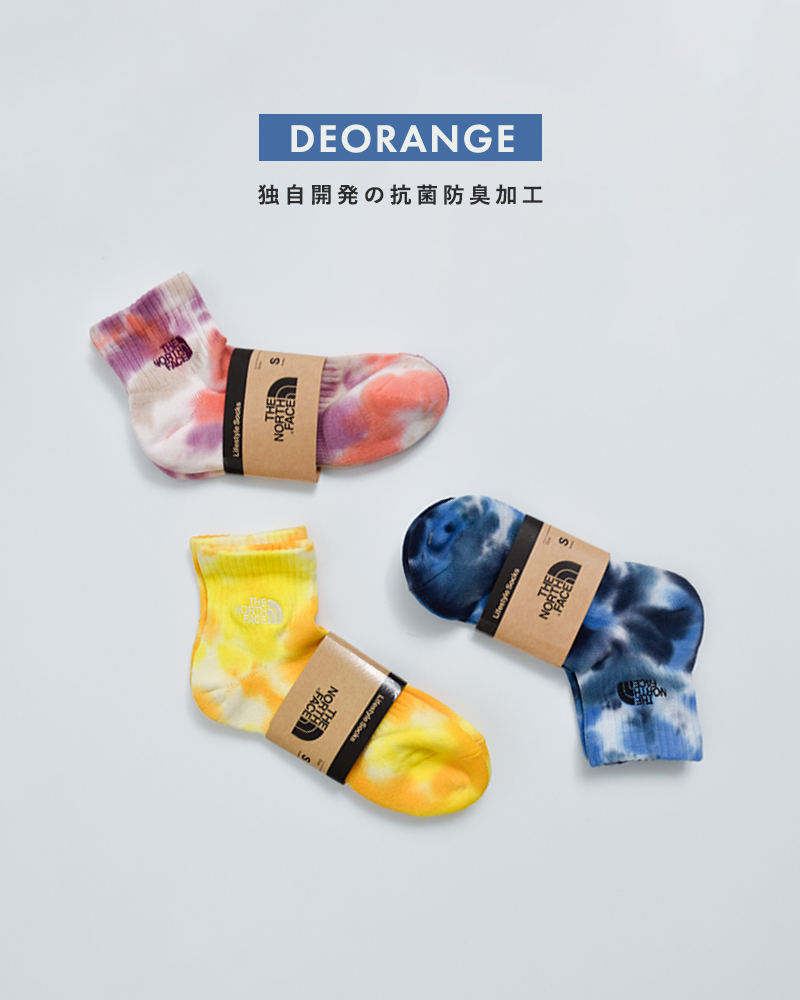 THE NORTH FACEタイダイ アンクルソックス Tie Dye Ankle nn82614