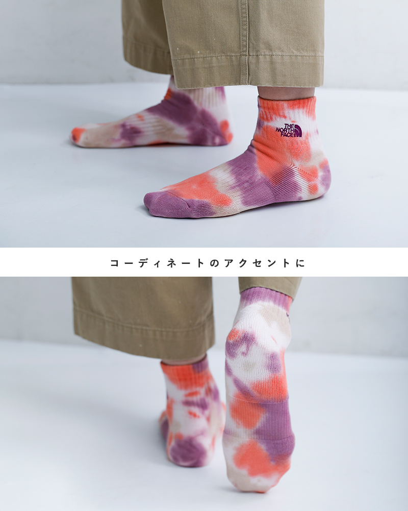 THE NORTH FACEタイダイ アンクルソックス Tie Dye Ankle nn82614