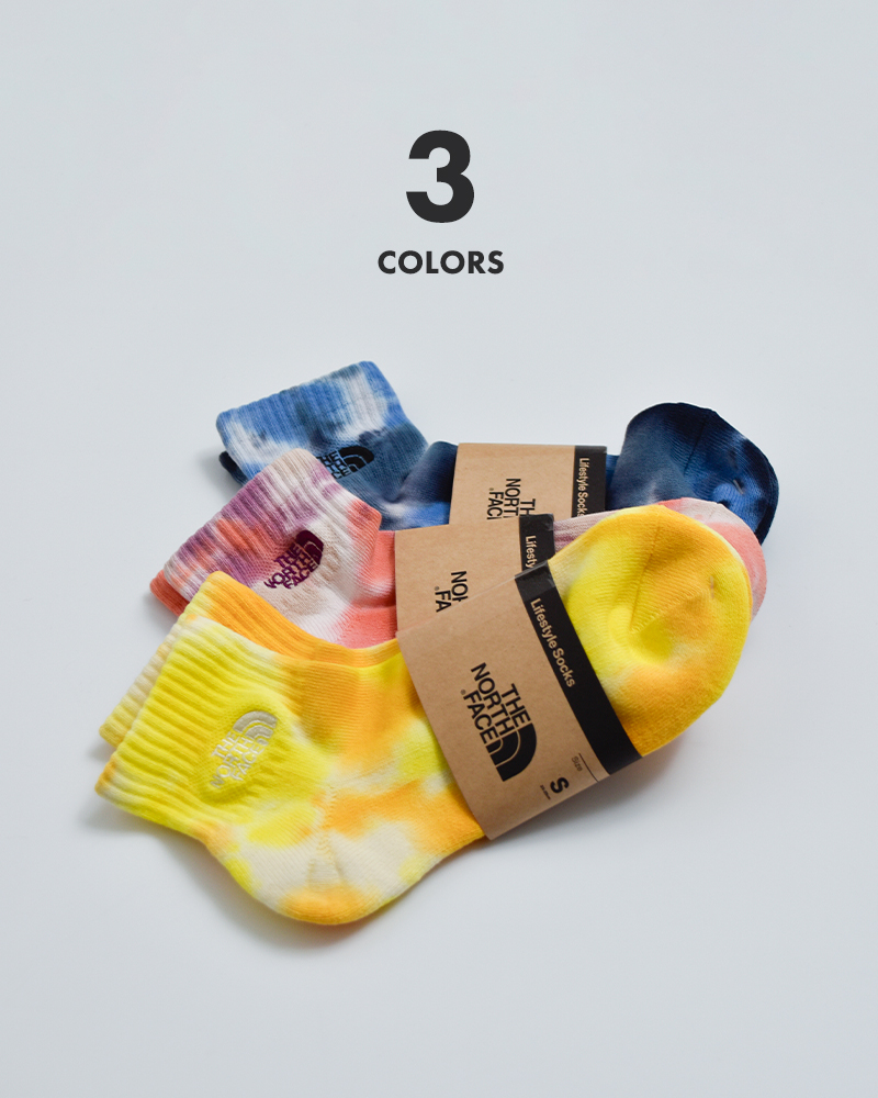 THE NORTH FACEタイダイ アンクルソックス Tie Dye Ankle nn82614