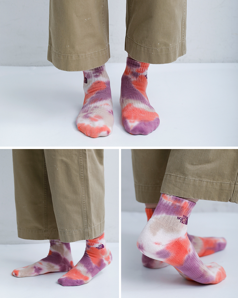 THE NORTH FACEタイダイ アンクルソックス Tie Dye Ankle nn82614