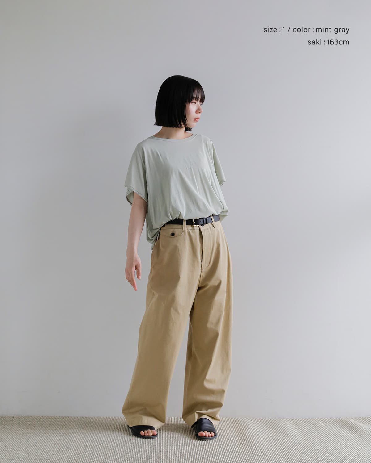 GREYCHORD(グレーコード)コットンクルーネックショートスリーブカットソー  “IVY” nrgc00306