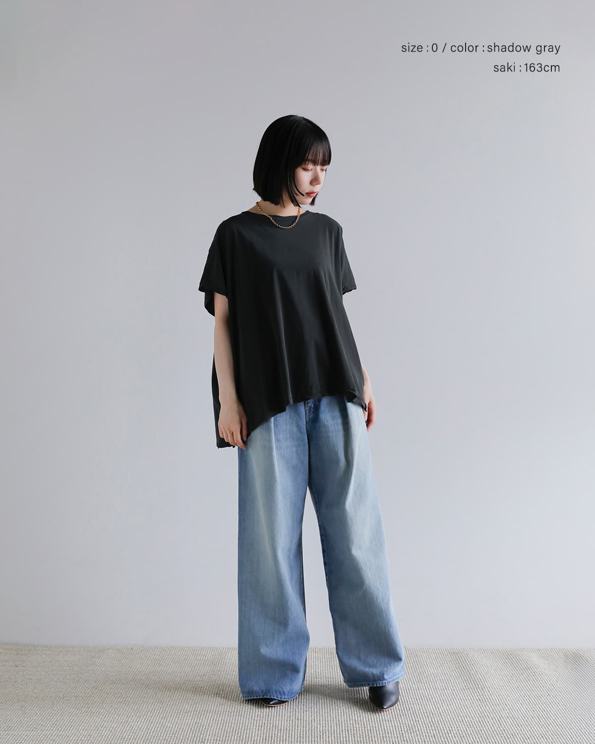 GREYCHORD(グレーコード)コットンクルーネックショートスリーブカットソー  “IVY” nrgc00306