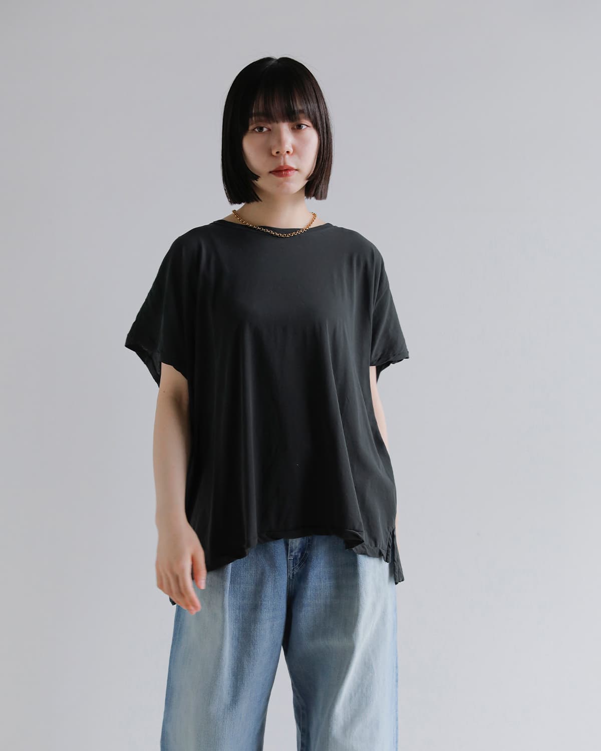 GREYCHORD(グレーコード)コットンクルーネックショートスリーブカットソー  “IVY” nrgc00306