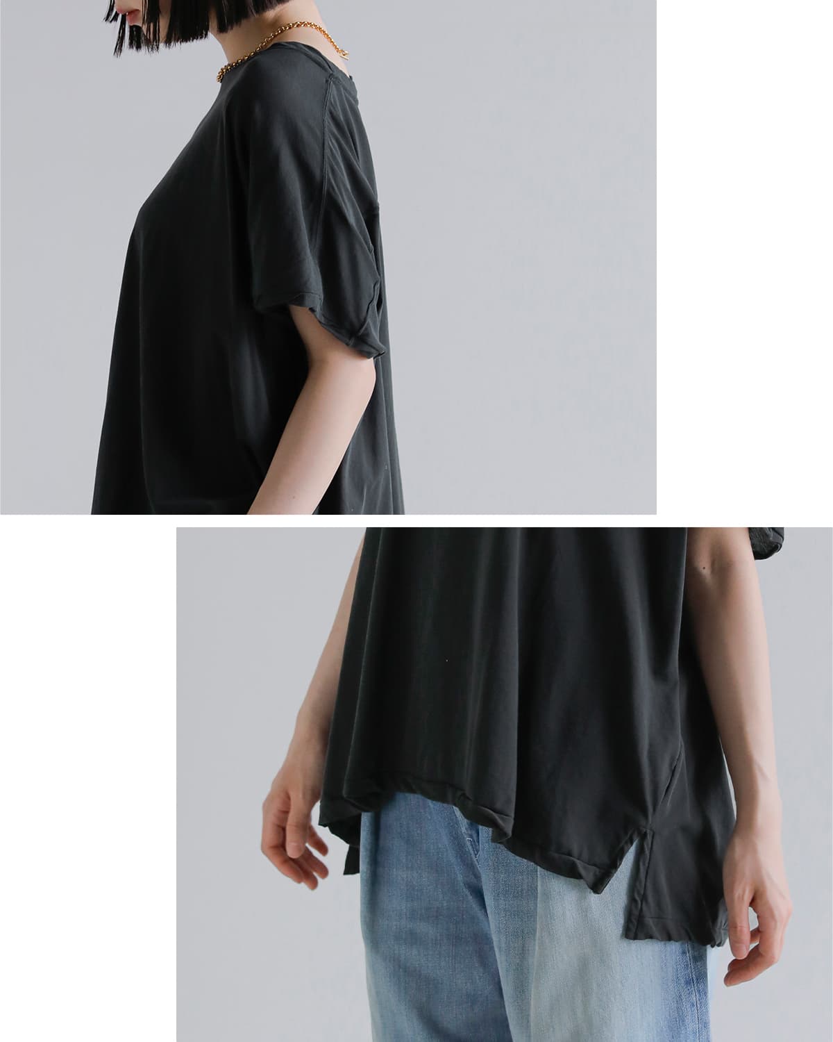 GREYCHORD(グレーコード)コットンクルーネックショートスリーブカットソー  “IVY” nrgc00306