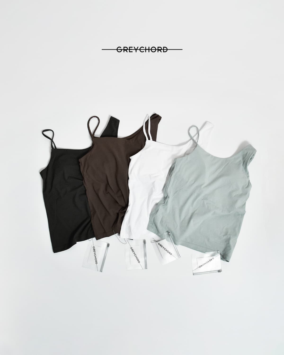 GREYCHORD グレーコード コットン アシンメトリー タンクトップ “EMI