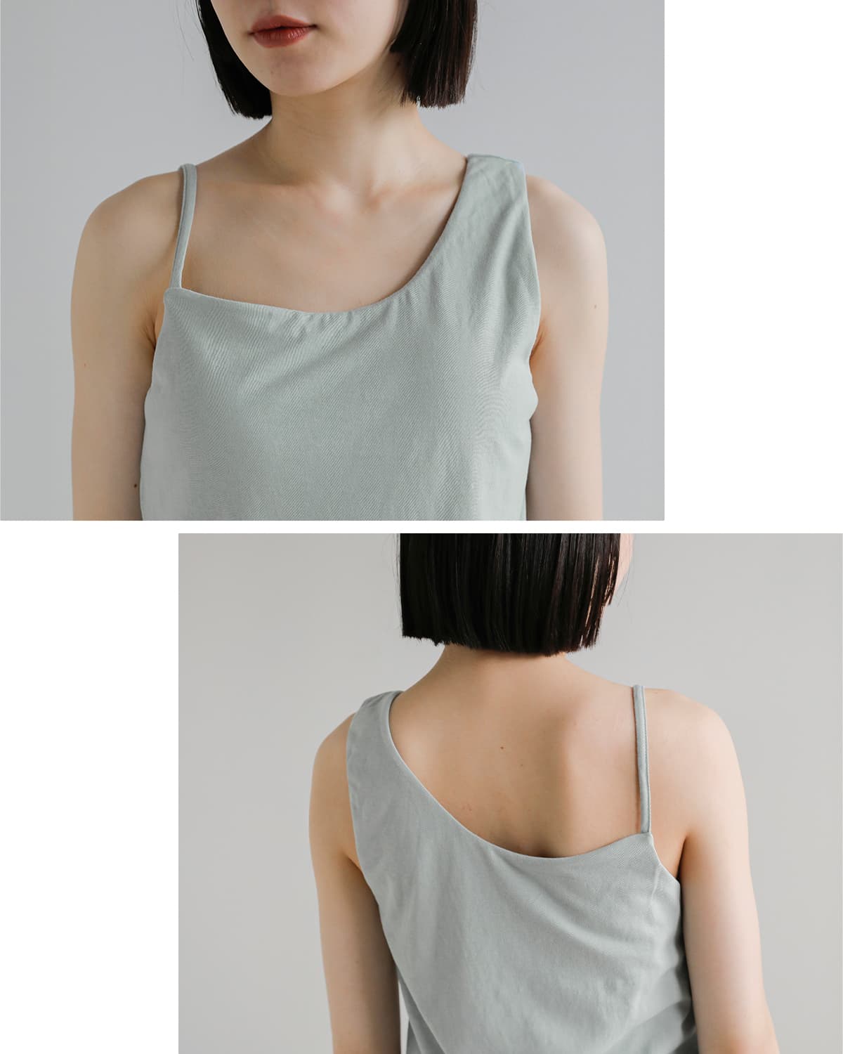 GREYCHORD(グレーコード)コットンアシンメトリー タンクトップ “EMI” nrgc01006