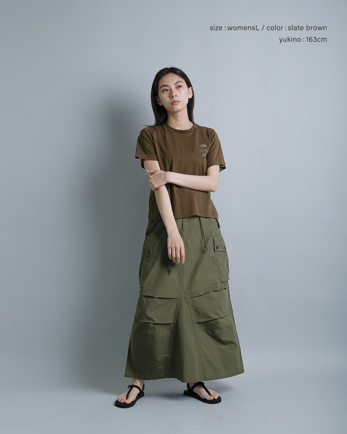 THE NORTH FACEGAR スモーラー タイポグラフィック ショートスリーブ Tシャツ GAR Smaller Typographic S/S Tee nt32667