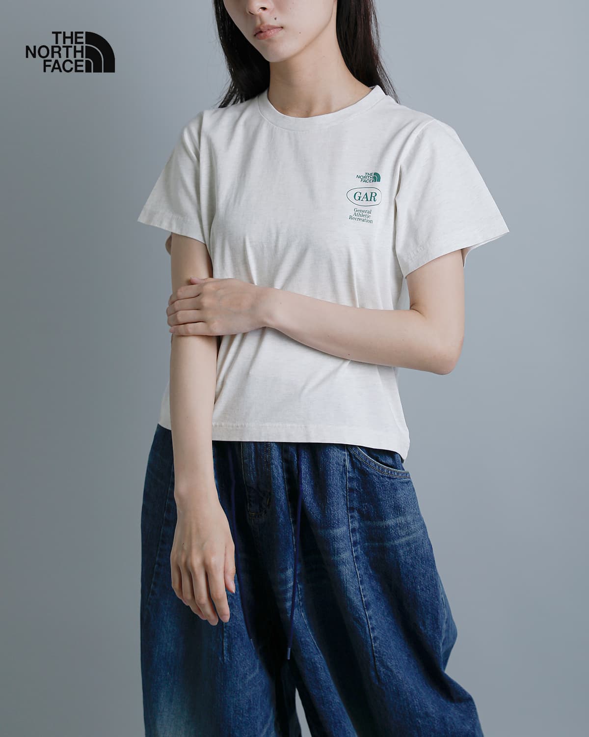 THE NORTH FACEGAR スモーラー タイポグラフィック ショートスリーブ Tシャツ GAR Smaller Typographic S/S Tee nt32667