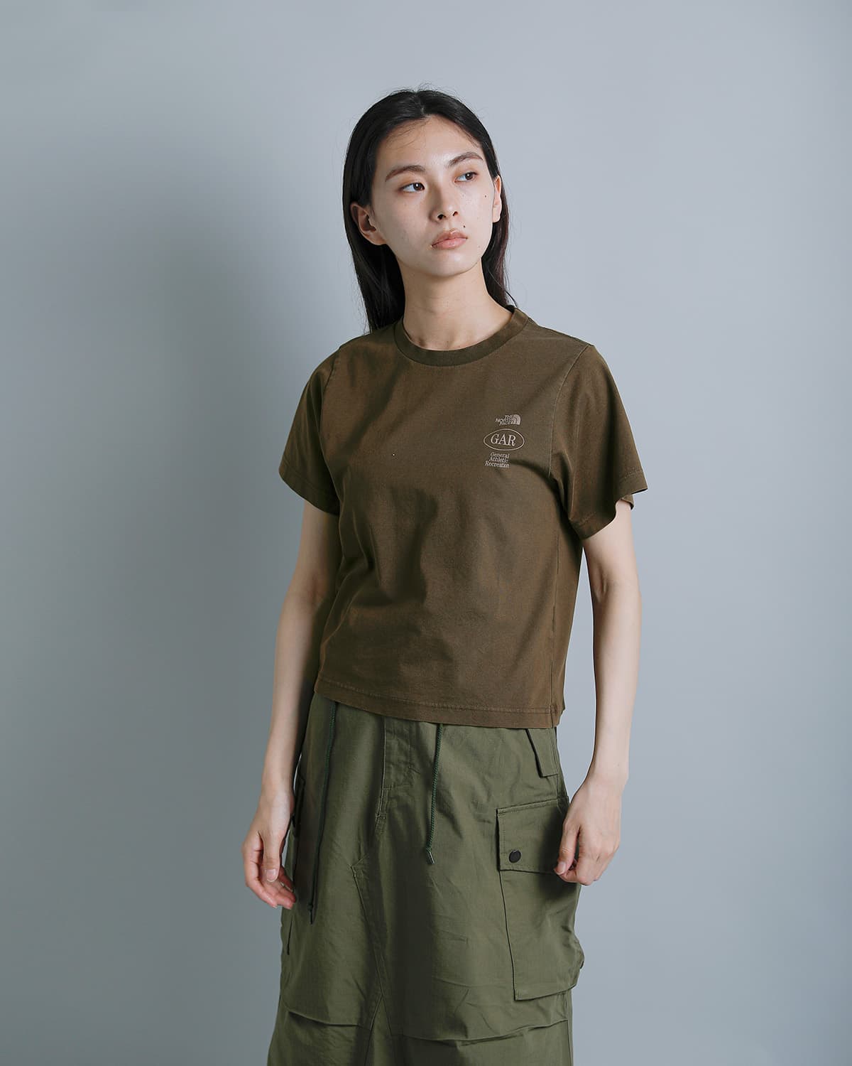 THE NORTH FACEGAR スモーラー タイポグラフィック ショートスリーブ Tシャツ GAR Smaller Typographic S/S Tee nt32667