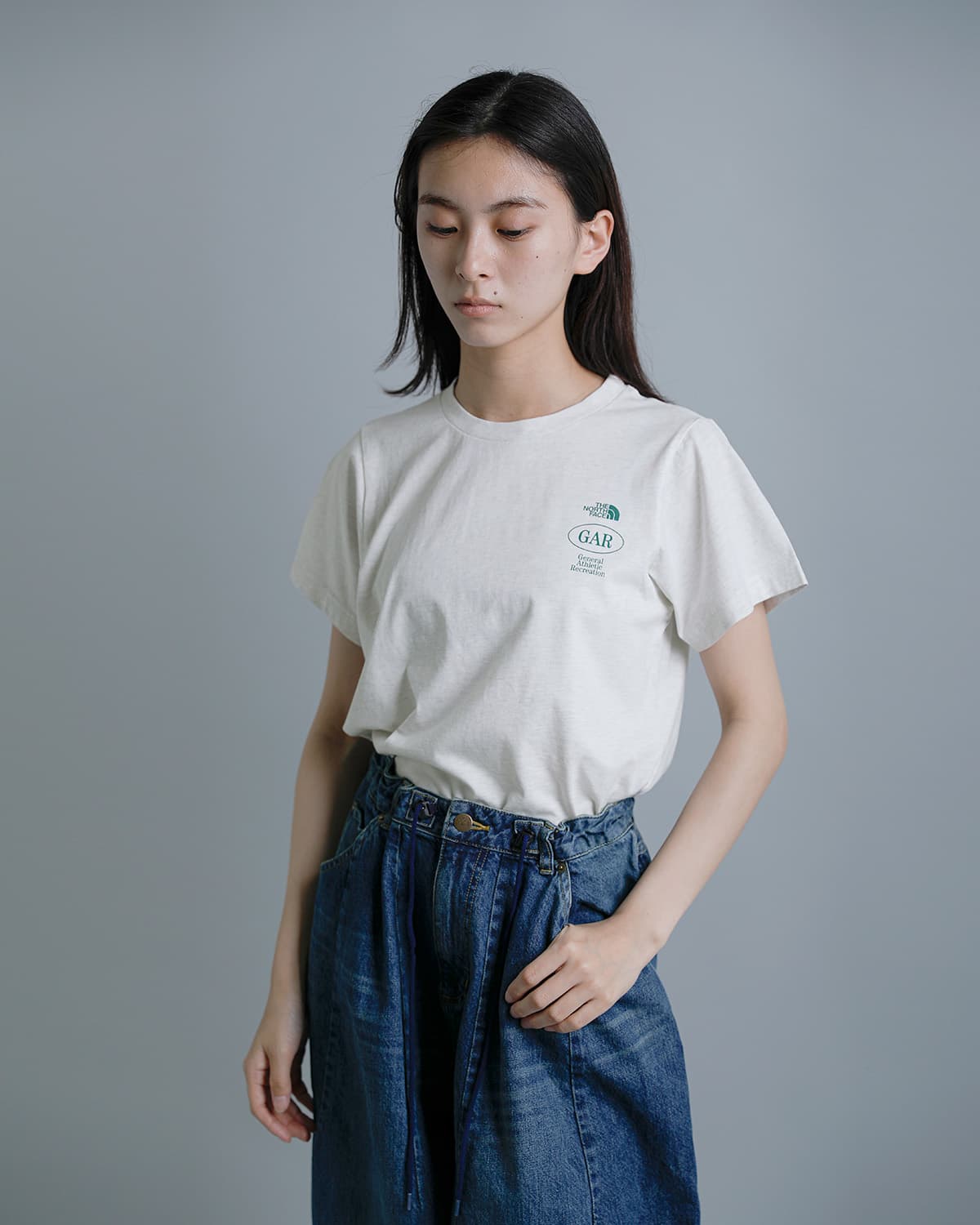 THE NORTH FACEGAR スモーラー タイポグラフィック ショートスリーブ Tシャツ GAR Smaller Typographic S/S Tee nt32667