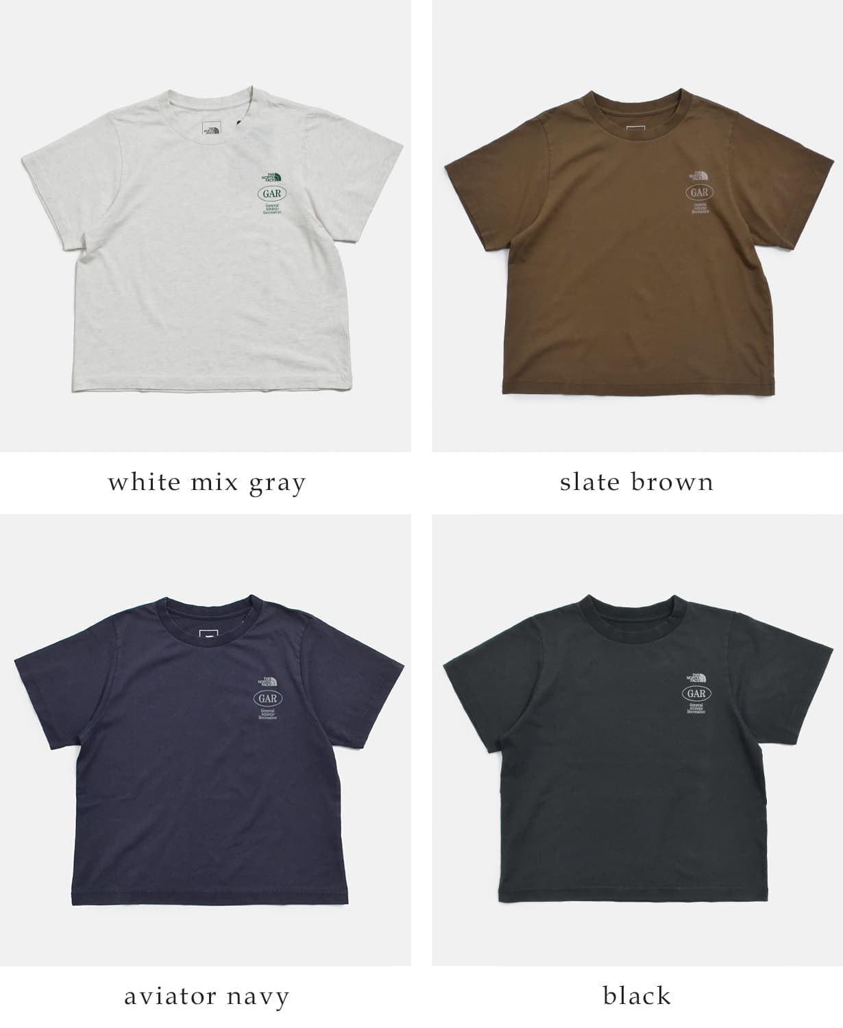 THE NORTH FACEGAR スモーラー タイポグラフィック ショートスリーブ Tシャツ GAR Smaller Typographic S/S Tee nt32667