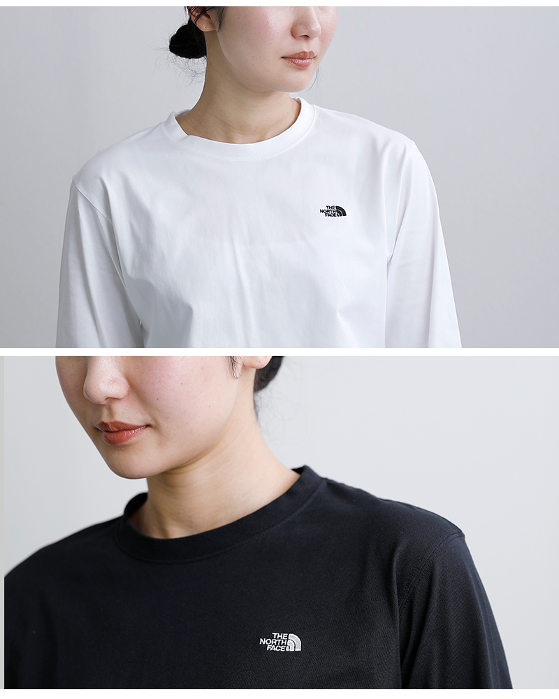 THE NORTH FACE(ノースフェイス)ロングスリーブフラッシュドライヌプシコットンTシャツL/SFDNuptseCottonTeentw32535