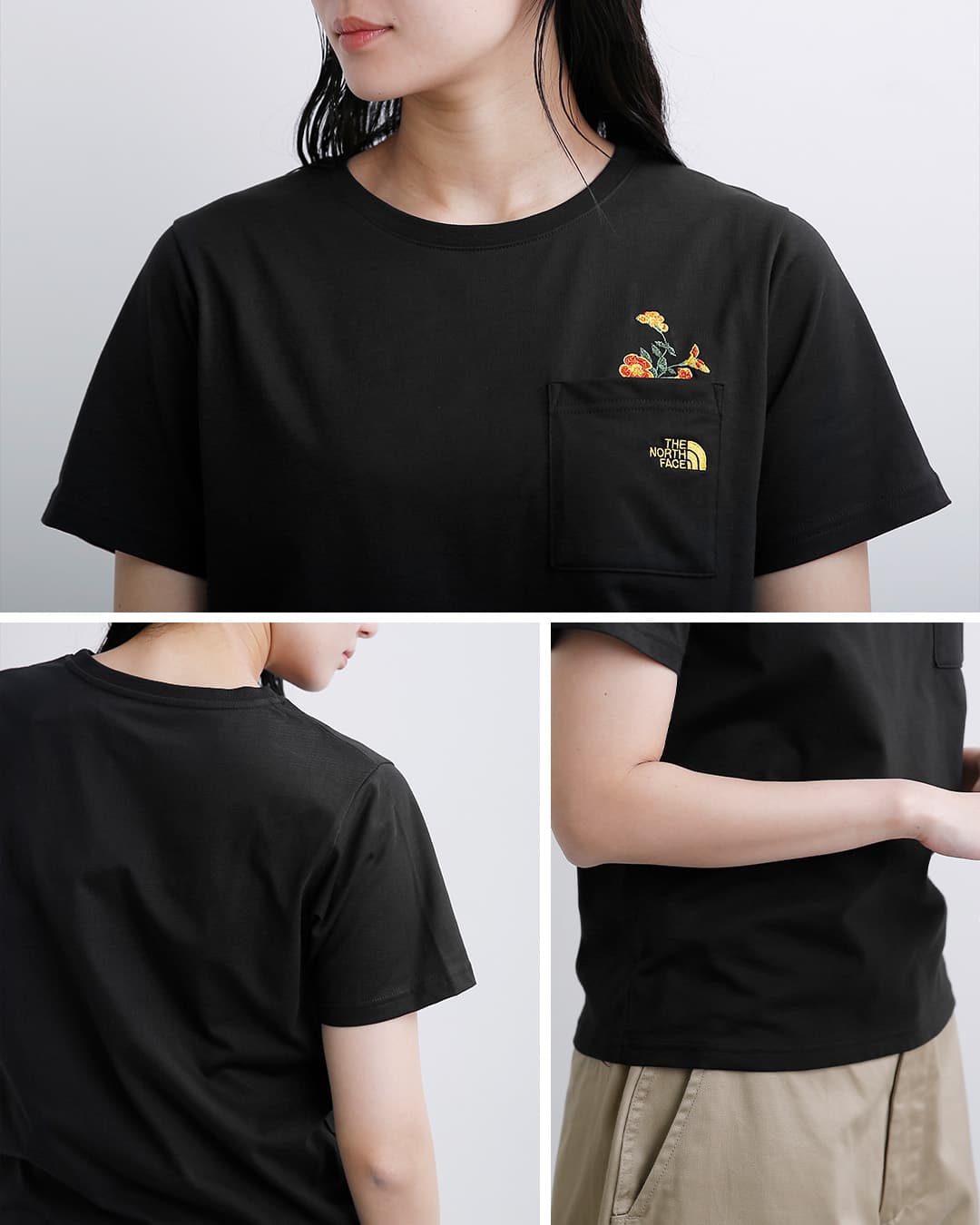THE NORTH FACE(ノースフェイス)ショートスリーブ フラッシュドライ フラワーロゴ Tシャツ S/S FD Flower Logo Tee ntw32630