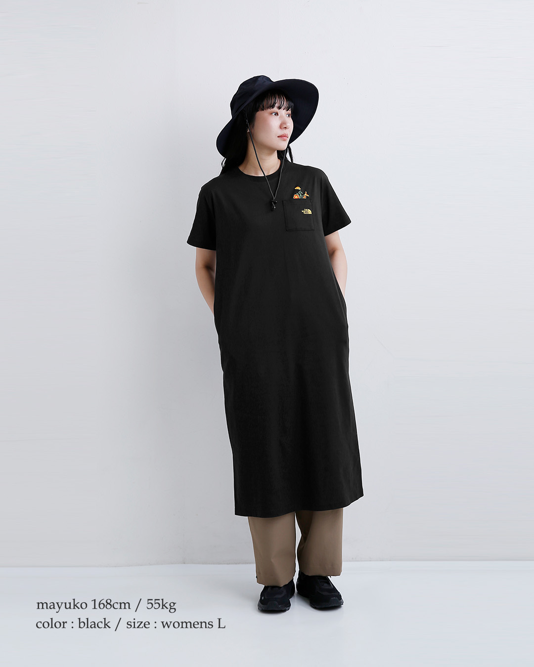 THE NORTH FACE(ノースフェイス)ショートスリーブ フラッシュドライ フラワーロゴ ワンピースクルー S/S FD Flower Logo Onepiece Crew ntw32632
