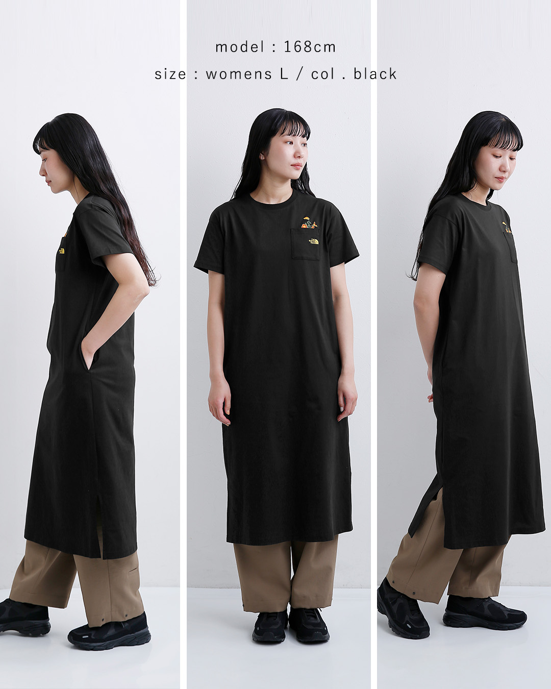 THE NORTH FACE(ノースフェイス)ショートスリーブ フラッシュドライ フラワーロゴ ワンピースクルー S/S FD Flower Logo Onepiece Crew ntw32632