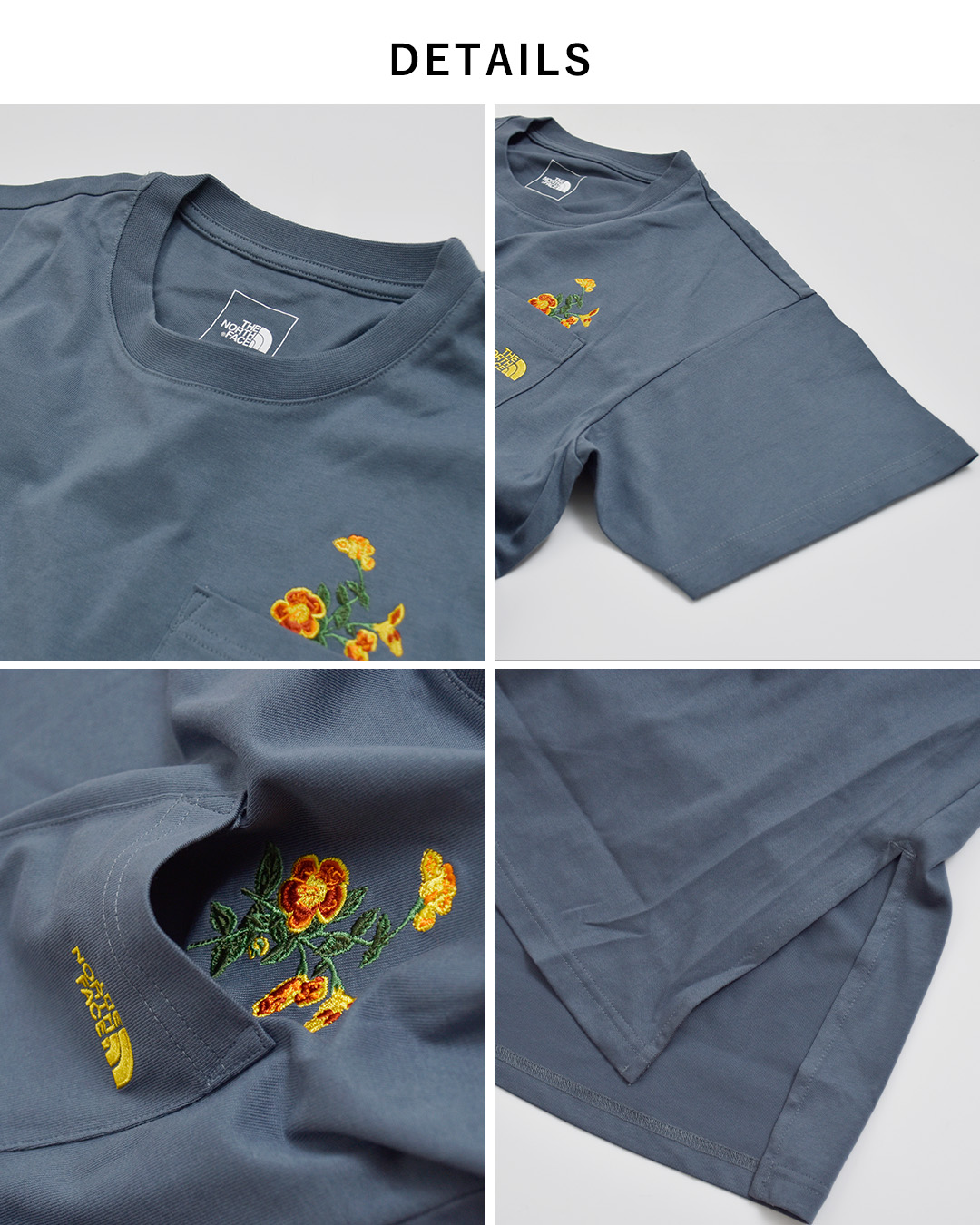 THE NORTH FACE(ノースフェイス)ショートスリーブ フラッシュドライ フラワーロゴ ワンピースクルー S/S FD Flower Logo Onepiece Crew ntw32632