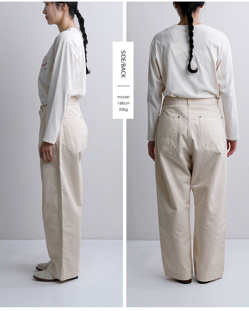 ordinaryfits(オーディナリーフィッツ)コットン ワイド デニム パンツ BELL PANTS 180-126
