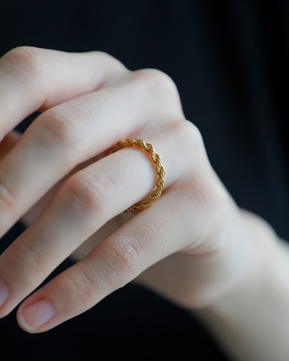 OCUCCI jewelry(オクチジュエリー)ロープゴールドリング ojrg2610
