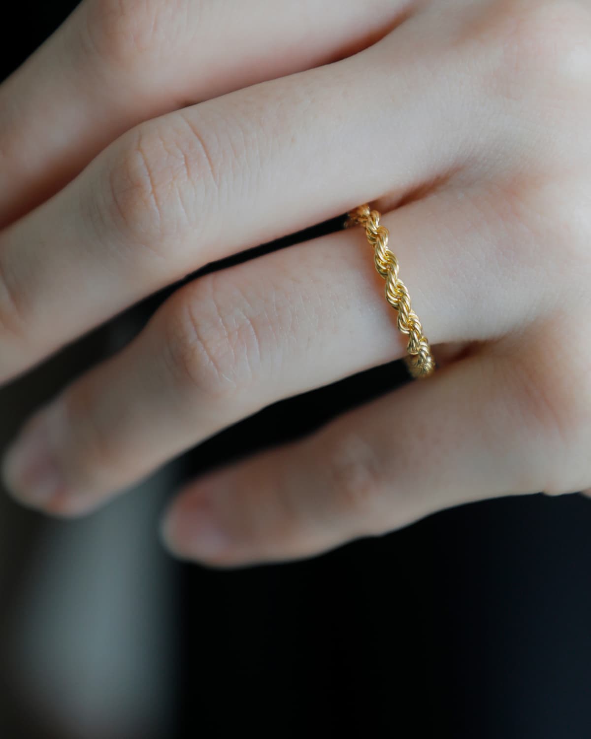OCUCCI jewelry(オクチジュエリー)ロープゴールドリング ojrg2610